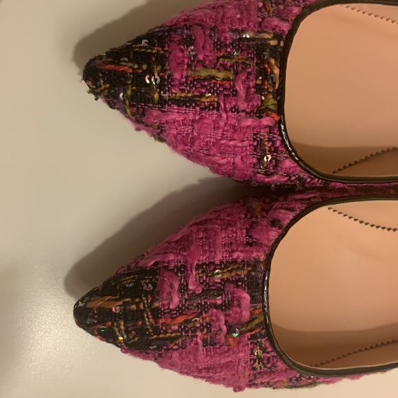 J. Crew tweed flats with rhinestones - Picture 4 of 5